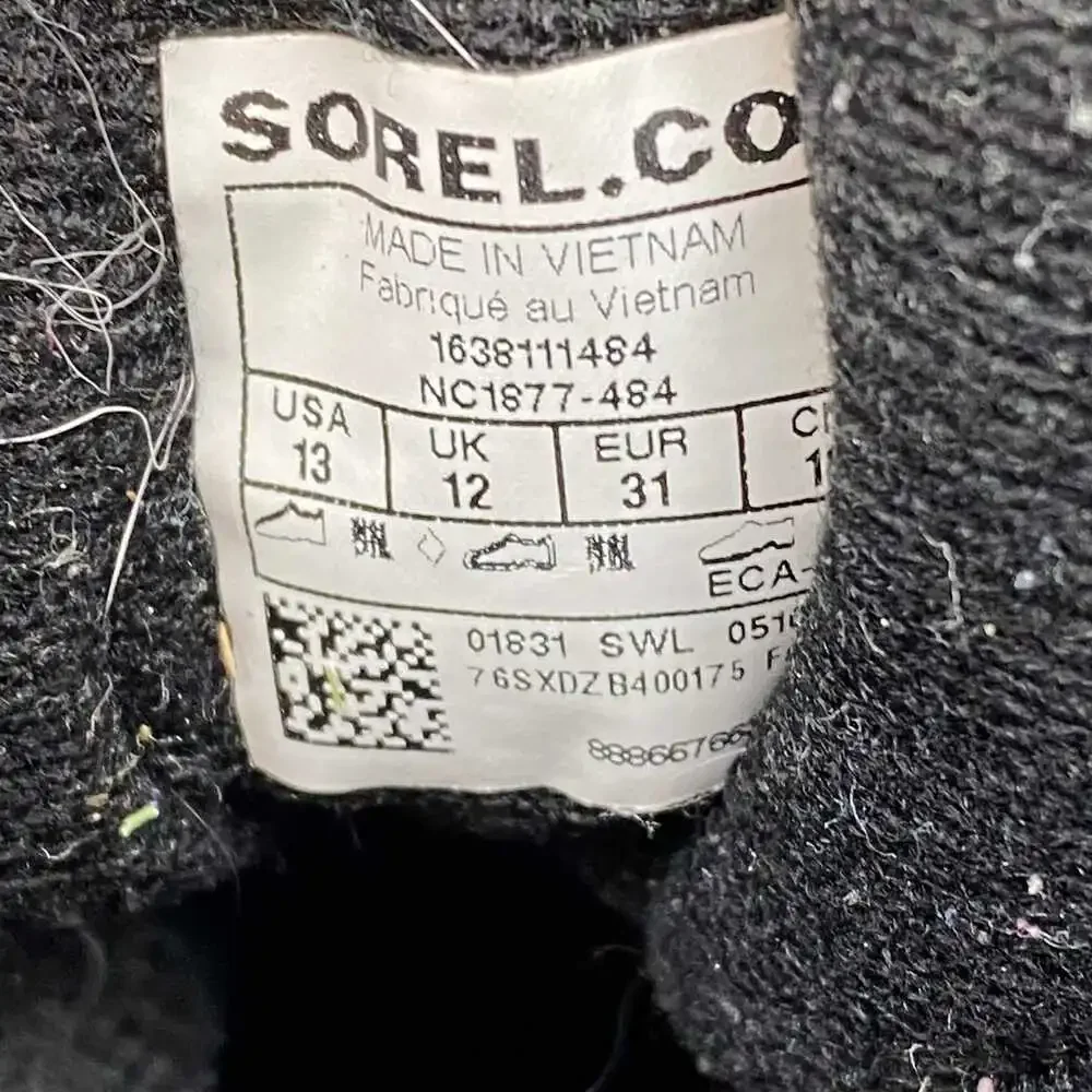 Sorel Kids Snow Boots Black/Purple | 13G Girls Rain & Snow Boots
